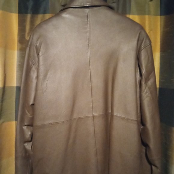 Leather jacket LEATHER WORLD BY LUCKY LEATHER size LARGE - Picture 2 of 6